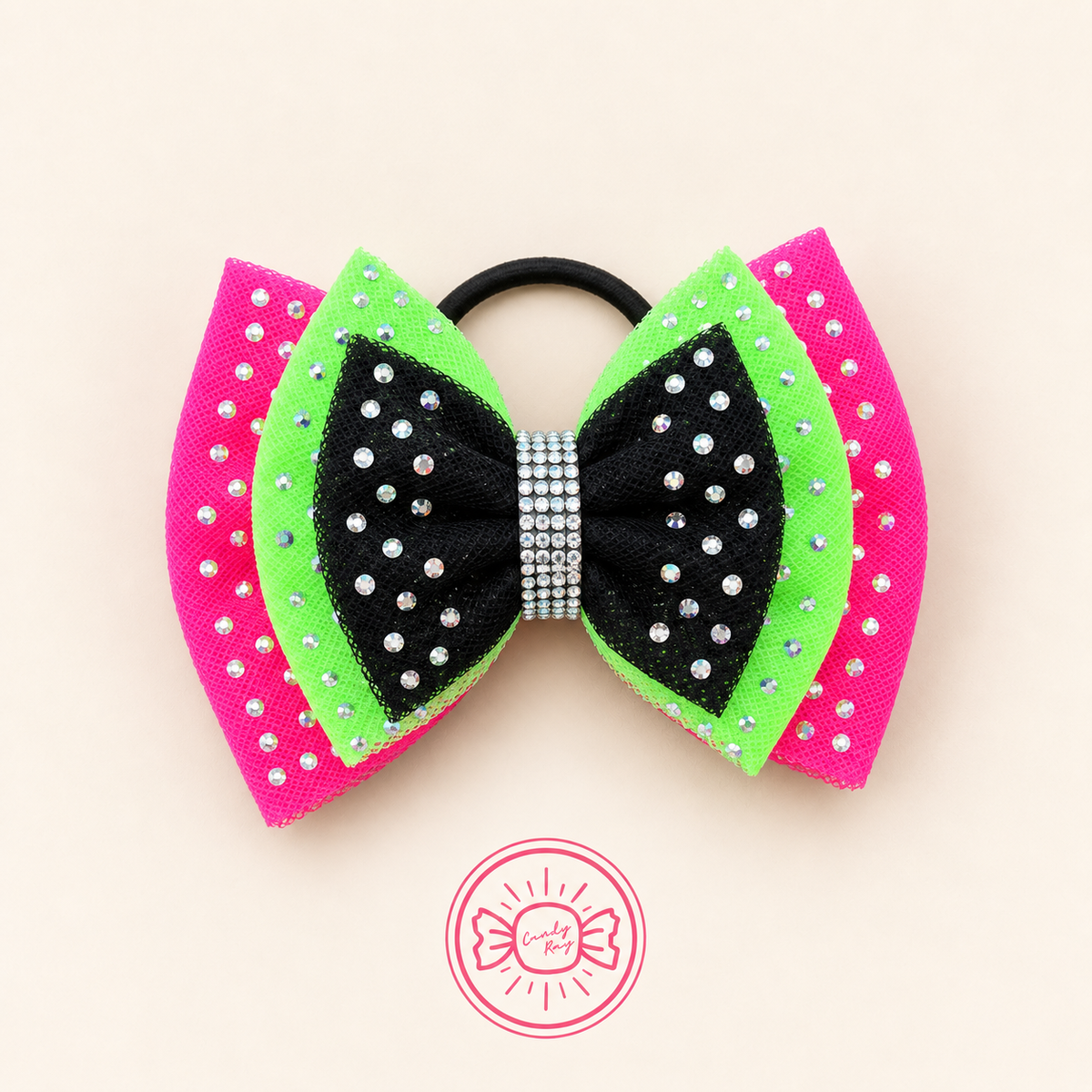 Neon Triple Bow